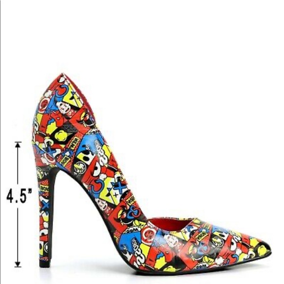 Red comic pump - Picture 4 of 8